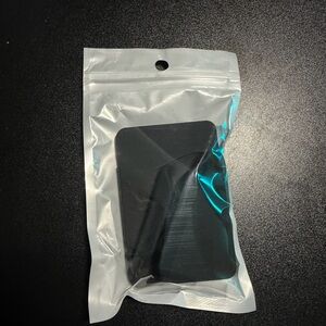 Black Silicone Removable Wallet and Lip Gloss  Card Holder